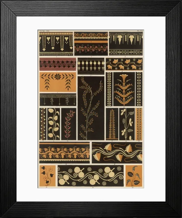 Framed Print : Owen Jones Greek 21 Framed Print : Owen Jones Greek 21
