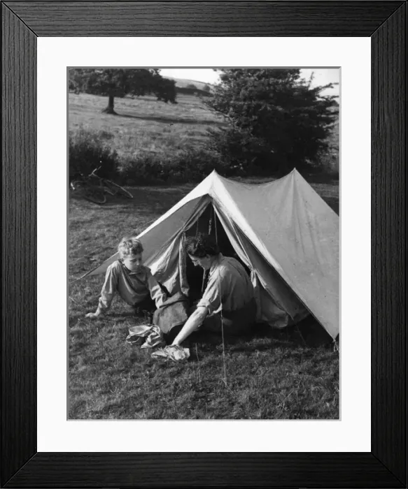 Framed Print : Camping with Mother Framed Print : Camping with Mother
