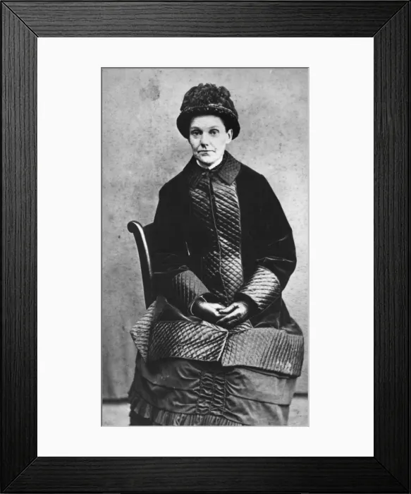 Framed Print : Quilted Outfit 1880S Framed Print : Quilted Outfit 1880S