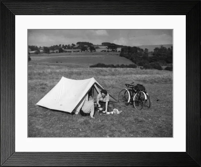 Framed Print : Camping with Mother Framed Print : Camping with Mother