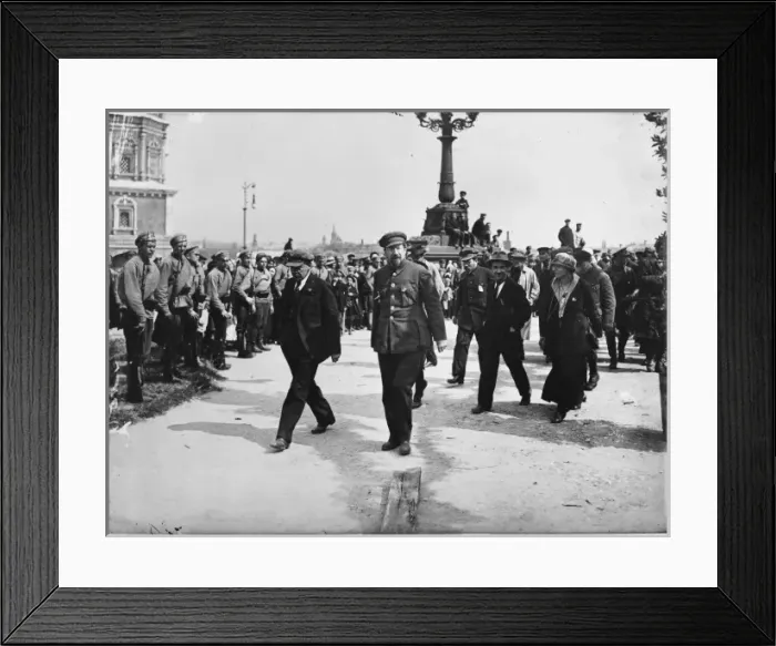 Framed Print : Lenin Inspecting Guards Framed Print : Lenin Inspecting Guards
