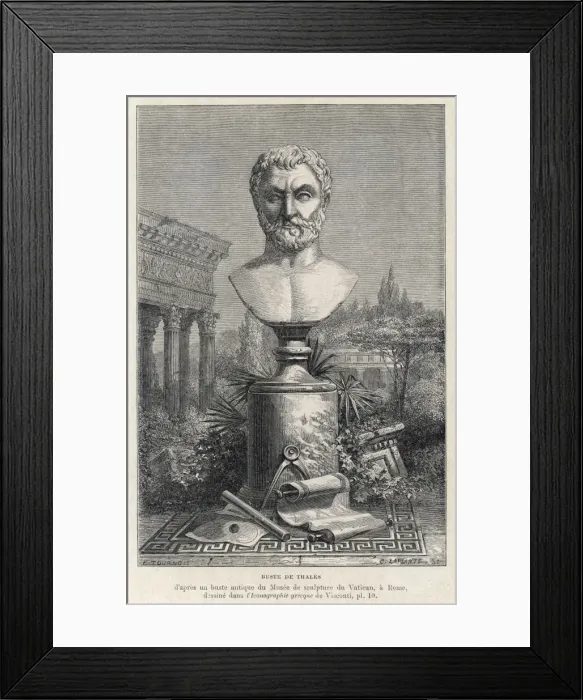 Framed Print : Thales Bust Framed Print : Thales Bust