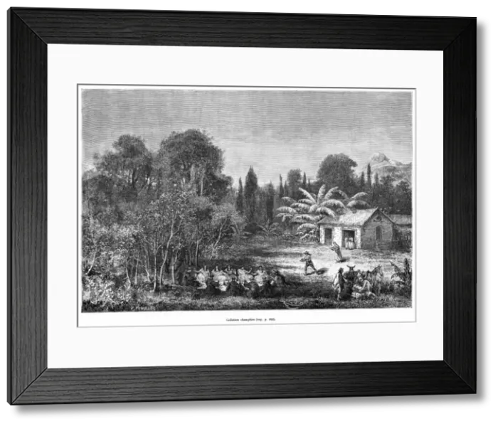 Framed Print : Peru Village Scene Framed Print : Peru Village Scene
