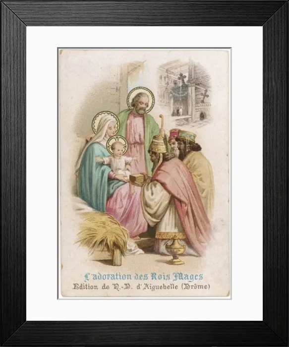 Framed Print : Magi Adoring (Card) Framed Print : Magi Adoring (Card)