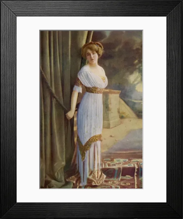Framed Print : Lilac & Gold Dress 1911 Framed Print : Lilac & Gold Dress 1911