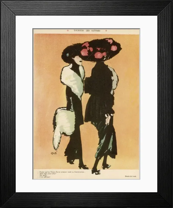 Framed Print : FASHION / GOSE / 1909 Framed Print : FASHION / GOSE / 1909