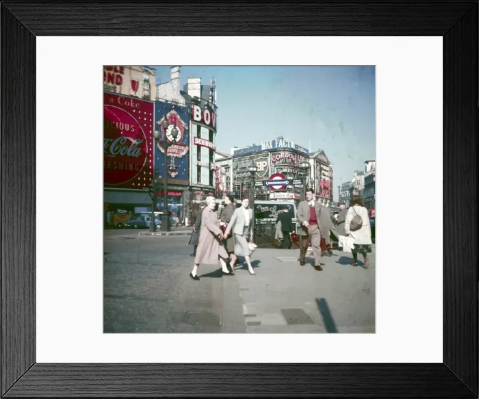 Framed Print : Piccadilly 1950S Framed Print : Piccadilly 1950S