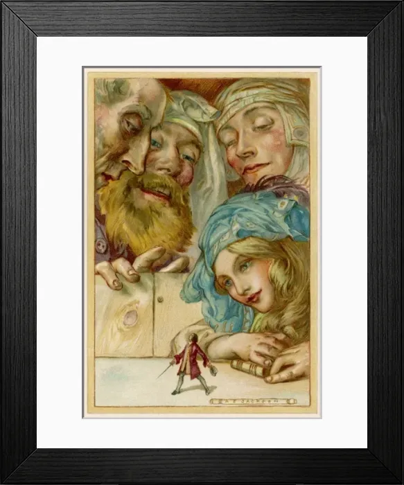 Framed Print : Gulliver in Brobdingnag Framed Print : Gulliver in Brobdingnag