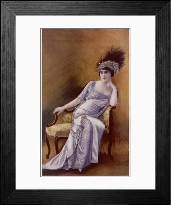 Framed Print : Dinner Dress 1911 Framed Print : Dinner Dress 1911