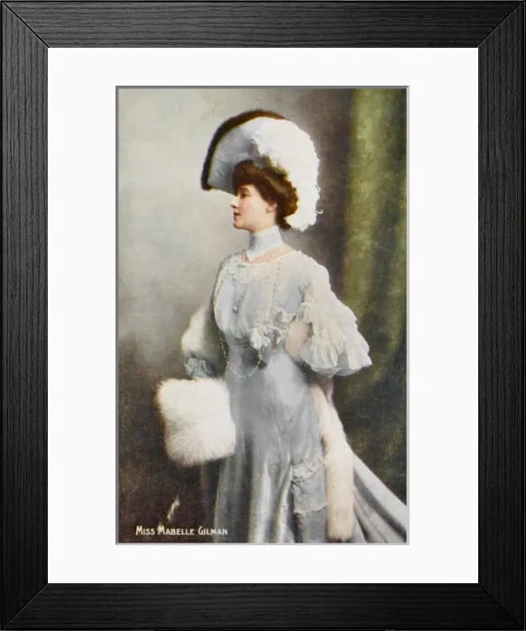 Framed Print : Miss Gilman / Costume 1905 Framed Print : Miss Gilman / Costume 1905