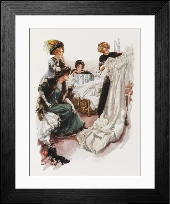 Framed Print : The Trousseau 1909 Framed Print : The Trousseau 1909