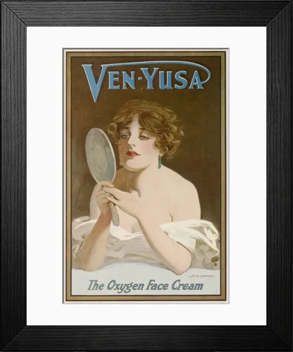 Framed Print : Skincare / Face Cream 1920 Framed Print : Skincare / Face Cream 1920