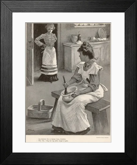 Framed Print : Mistress and Cook Framed Print : Mistress and Cook