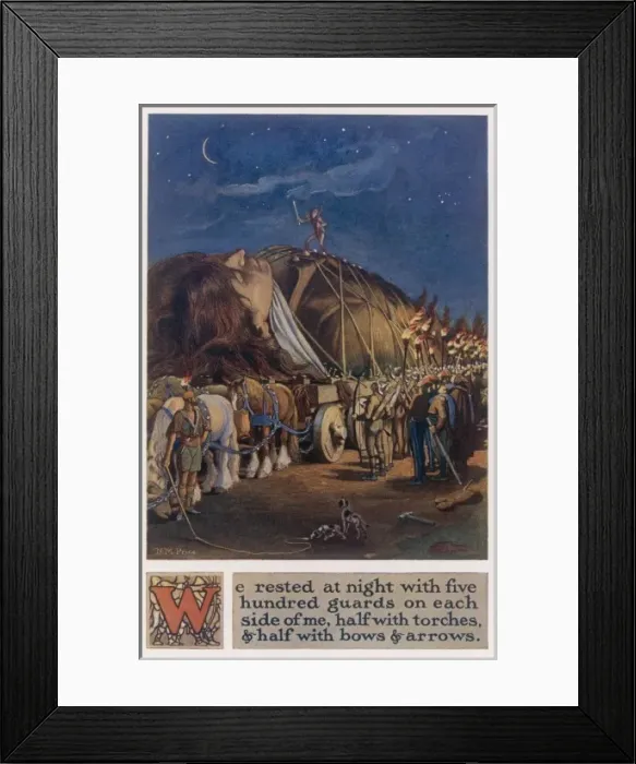 Framed Print : Gulliver Transported Framed Print : Gulliver Transported