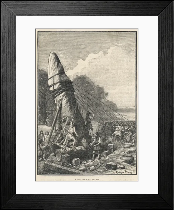 Framed Print : France / Archae / Menhir Framed Print : France / Archae / Menhir