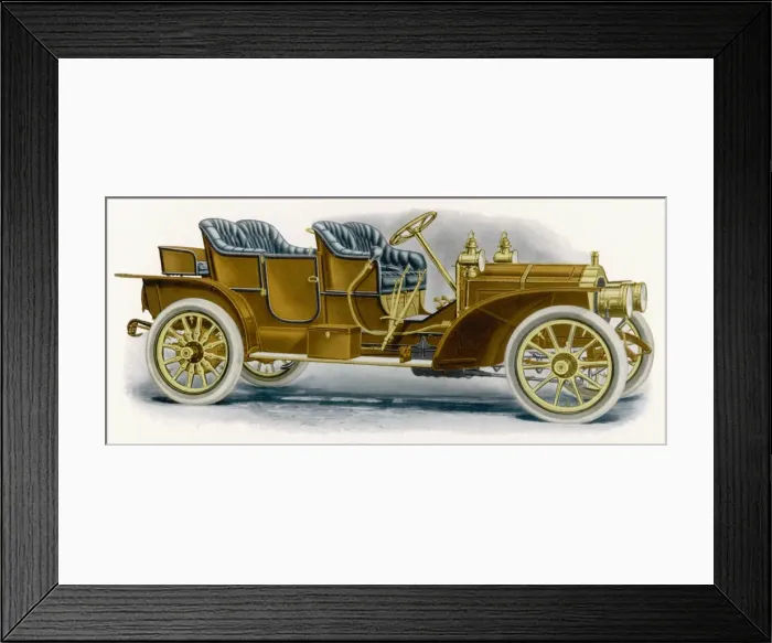 Framed Print : Unnamed Motor Car 1909 Framed Print : Unnamed Motor Car 1909