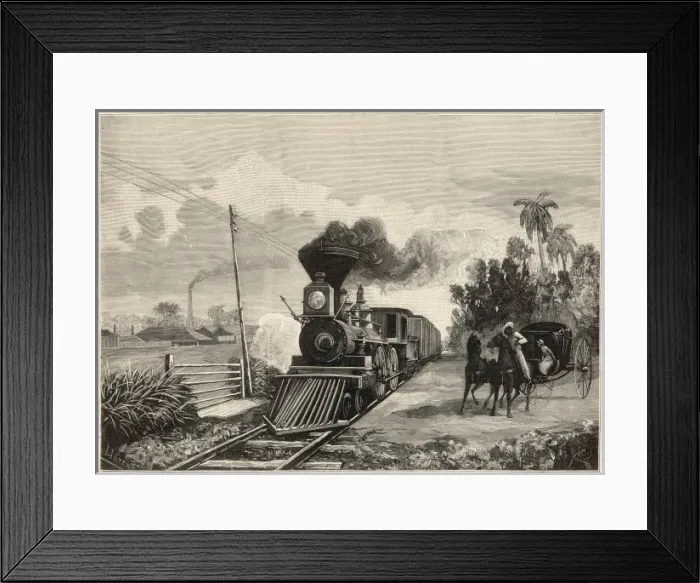 Framed Print : Rail in Cuba Framed Print : Rail in Cuba