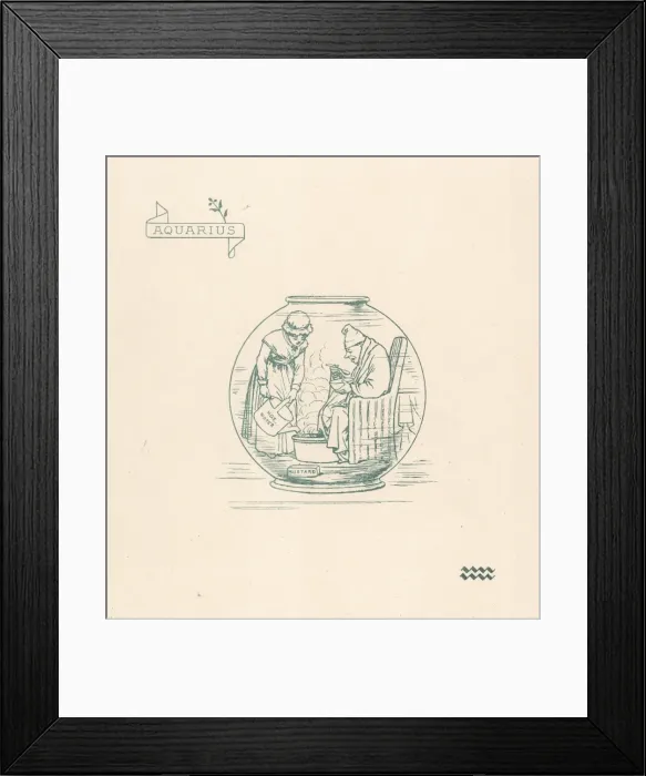 Framed Print : Zodiac Aquarius Framed Print : Zodiac Aquarius