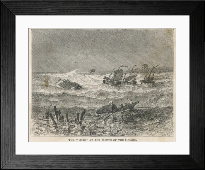 Framed Print : Ganges Bore Framed Print : Ganges Bore
