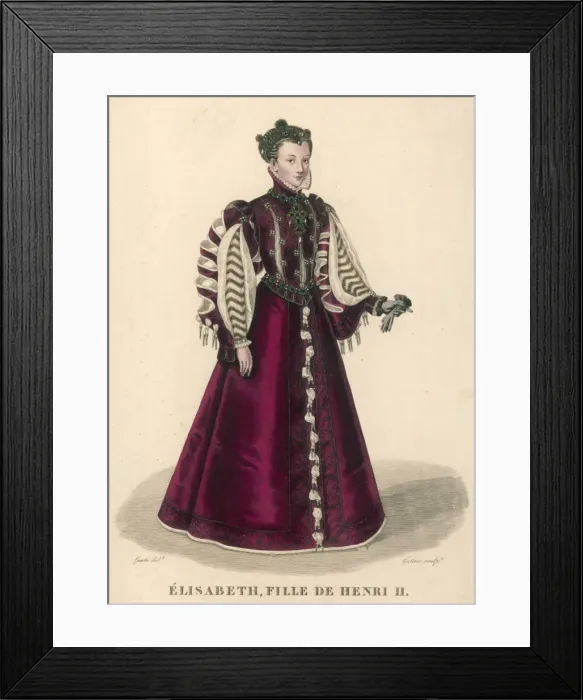 Framed Print : Elisabeth De Valois Framed Print : Elisabeth De Valois