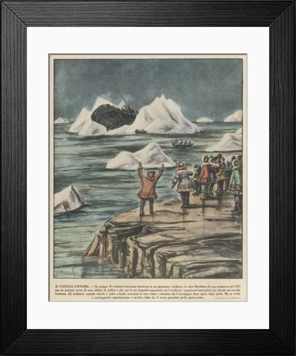 Framed Print : Baychimo on Iceberg Framed Print : Baychimo on Iceberg
