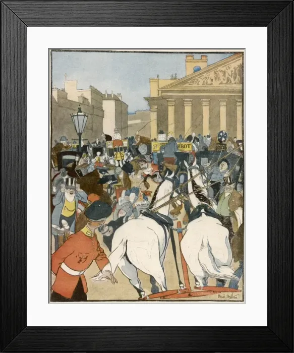 Framed Print : Congestion at Bank Framed Print : Congestion at Bank
