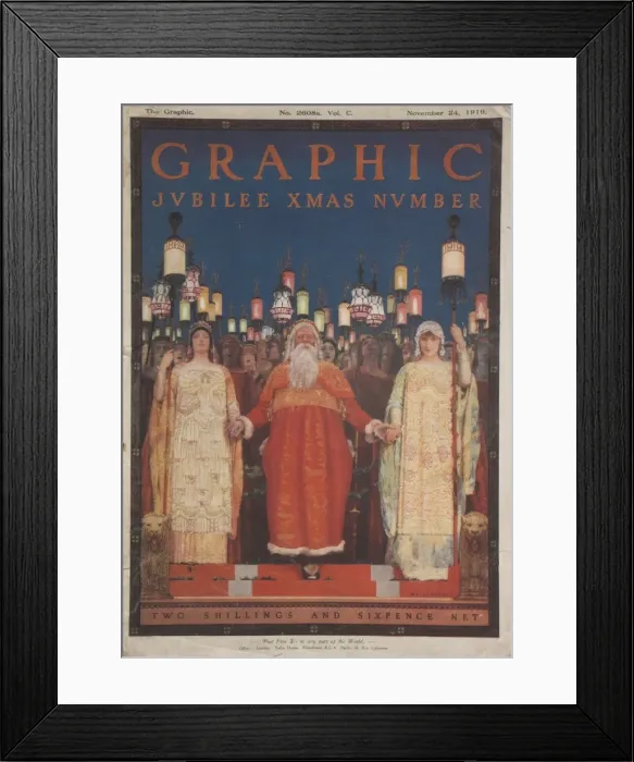 Framed Print : Graphic Jubilee Xmas Number 1919 Framed Print : Graphic Jubilee Xmas Number 1919