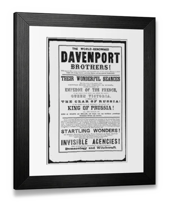 Framed Print : Davenport Publicity Framed Print : Davenport Publicity