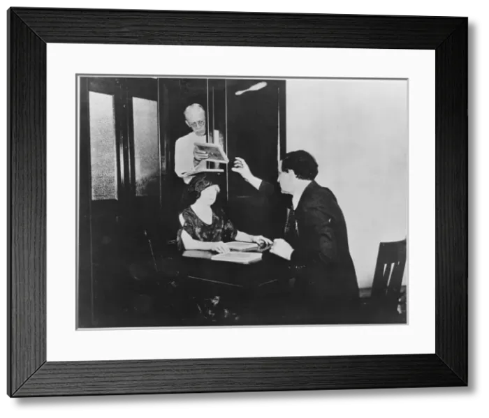 Framed Print : Houdini Exposes Trick Framed Print : Houdini Exposes Trick