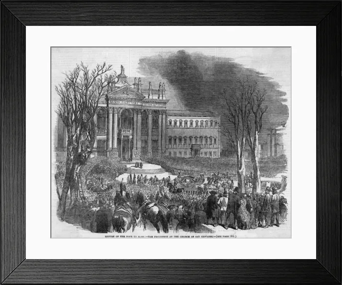 Framed Print : Pius IX Returns - 2 Framed Print : Pius IX Returns - 2