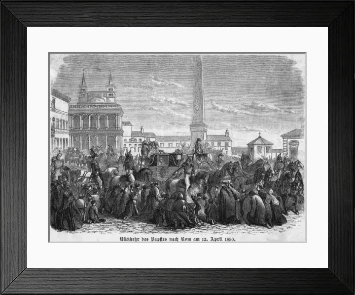 Framed Print : Pius IX Returns - 1 Framed Print : Pius IX Returns - 1