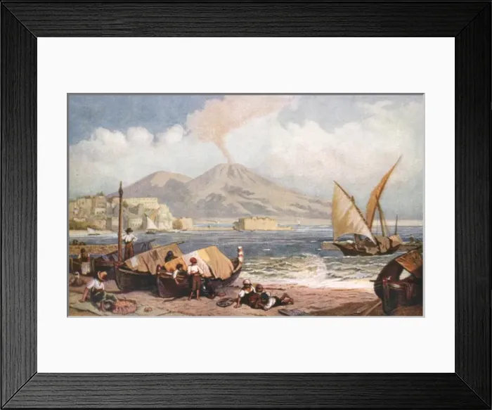 Framed Print : Bay of Naples View Framed Print : Bay of Naples View