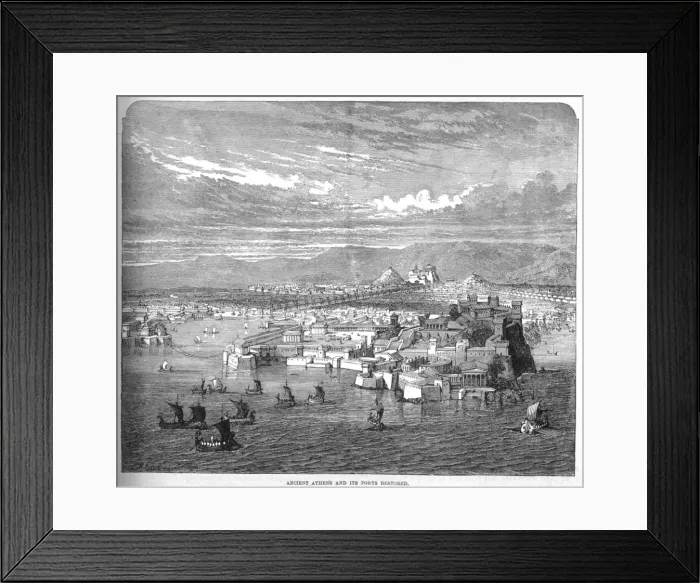 Framed Print : View of Athens Harbour Framed Print : View of Athens Harbour