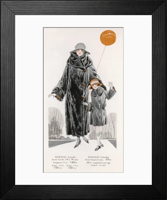 Framed Print : Beaver Coat 1922 Framed Print : Beaver Coat 1922