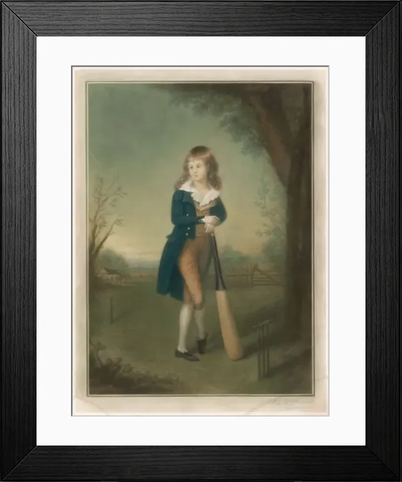 Framed Print : Boy Cricketer Framed Print : Boy Cricketer