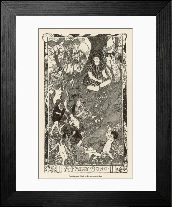 Framed Print : A Fairy Song 1926 Framed Print : A Fairy Song 1926