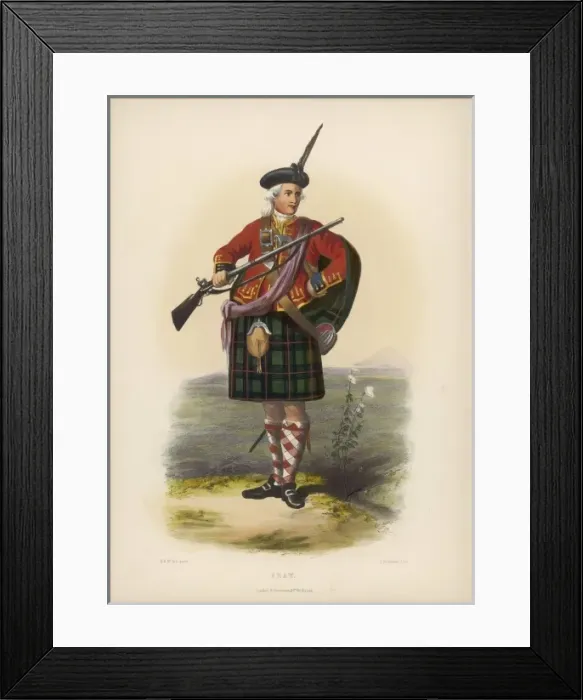 Framed Print : CLAN SHAW. Clan SHAW with a gun Framed Print : CLAN SHAW. Clan SHAW with a gun