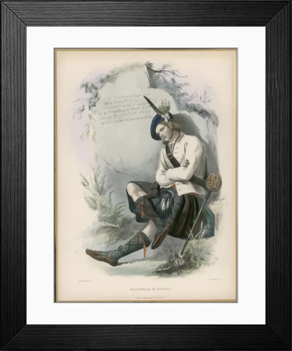 Framed Print : Clan Macdonald of Glenco Framed Print : Clan Macdonald of Glenco