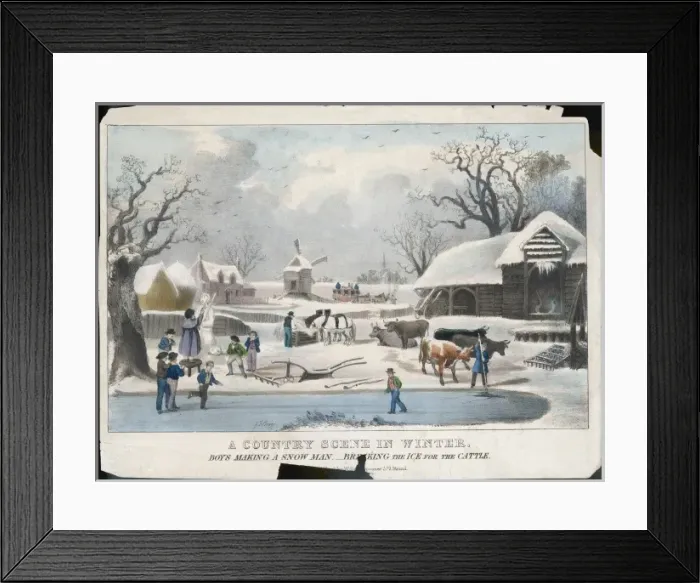 Framed Print : Country Winter Framed Print : Country Winter