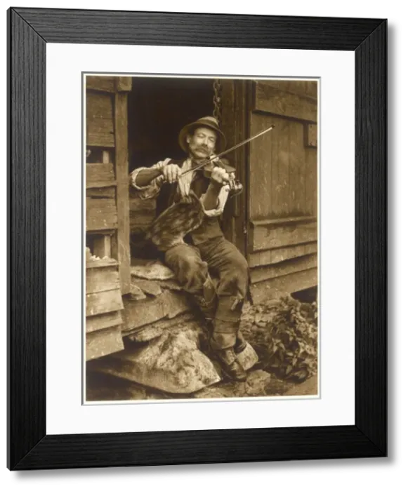 Framed Print : Man with Violin 1926 Framed Print : Man with Violin 1926
