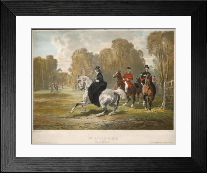 Framed Print : Riding Bois Boulogne Framed Print : Riding Bois Boulogne