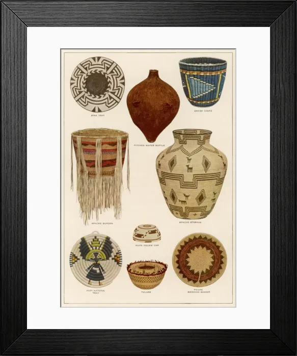 Framed Print : Apache Baskets Framed Print : Apache Baskets