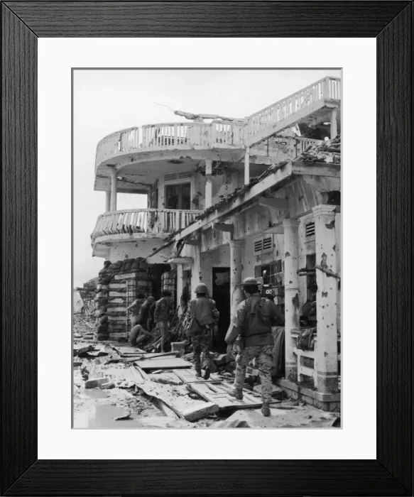 Framed Print : Damaged Building Framed Print : Damaged Building