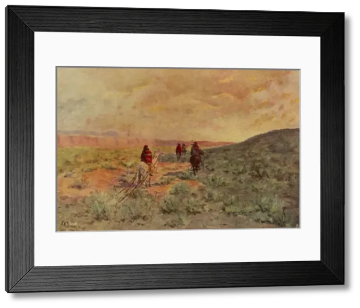 Framed Print : Racial / Navajo Moving Framed Print : Racial / Navajo Moving