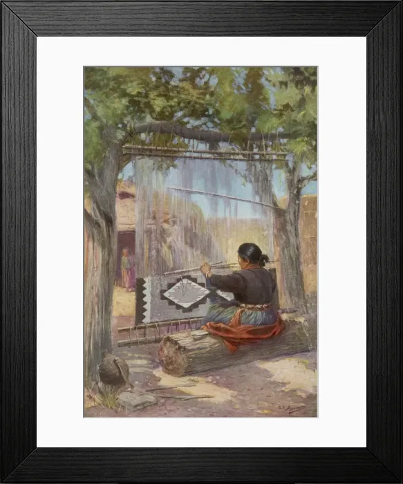 Framed Print : Native American Weaving Framed Print : Native American Weaving