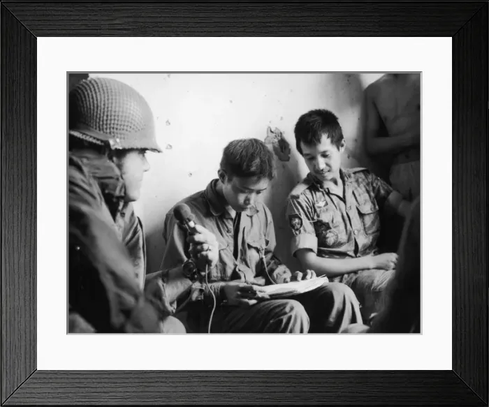 Framed Print : Writing home - Vietnam Framed Print : Writing home - Vietnam