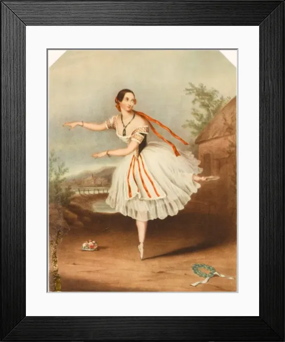 Framed Print : Flora Fabbri / Ballet 1846 Framed Print : Flora Fabbri / Ballet 1846