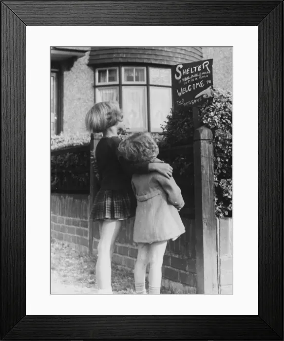 Framed Print : Air Raid Shelter Notice Framed Print : Air Raid Shelter Notice