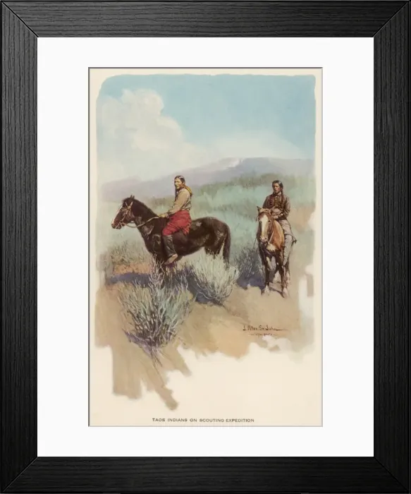 Framed Print : Pueblo Farmers Framed Print : Pueblo Farmers