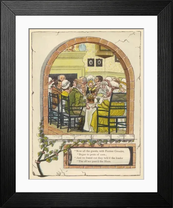 Framed Print : English Dinner Party Framed Print : English Dinner Party